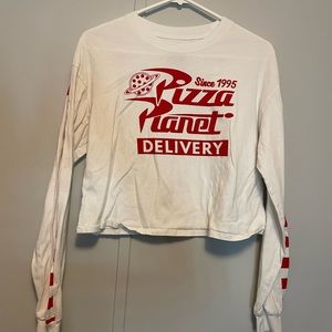 Disney Toy Story pizza planet crop top